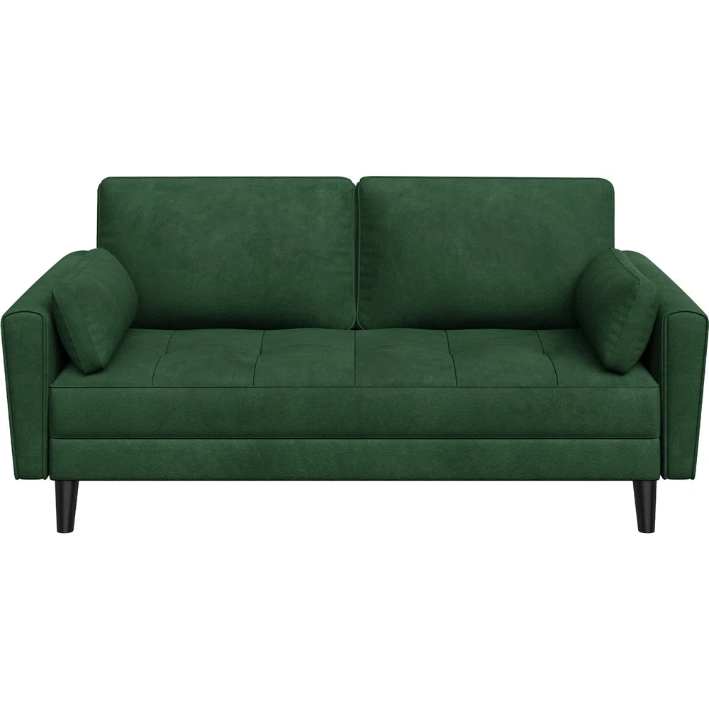 Lerryn 2 Seat Green Velvet Sofa