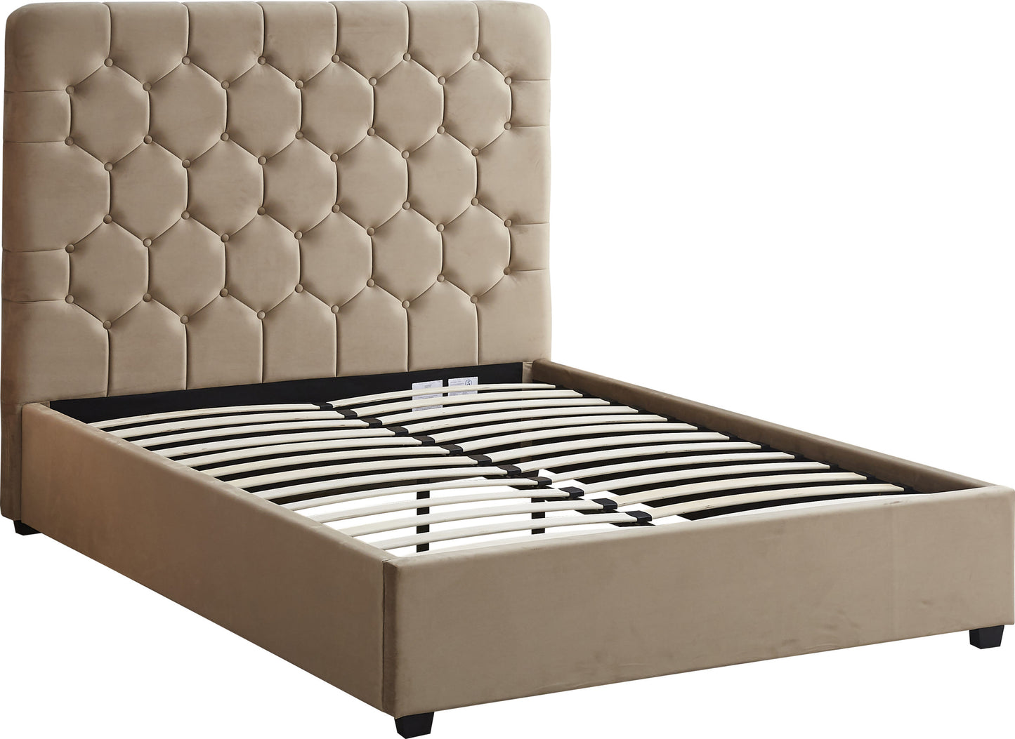 MAD 5” Kingsize Velvet Bedstead