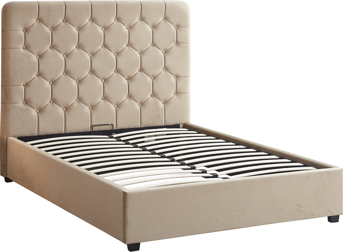 MAD 5" Kingsize Velvet Ottoman Bedstead