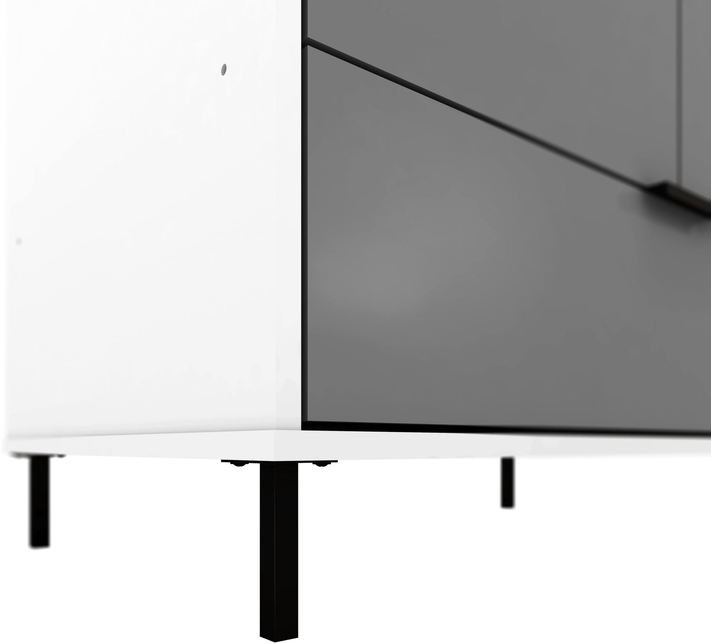 MDD 2 Door 1 Drawer Mirrored Wardrobe
