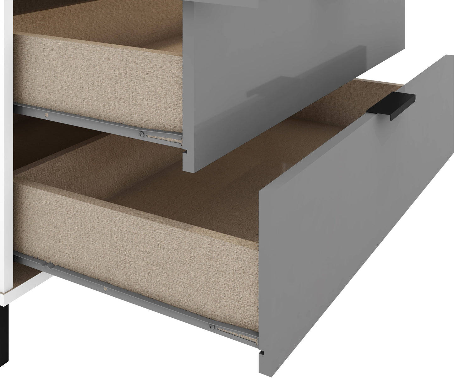 MDD 3 Door 2 Drawer Mirrored Wardrobe