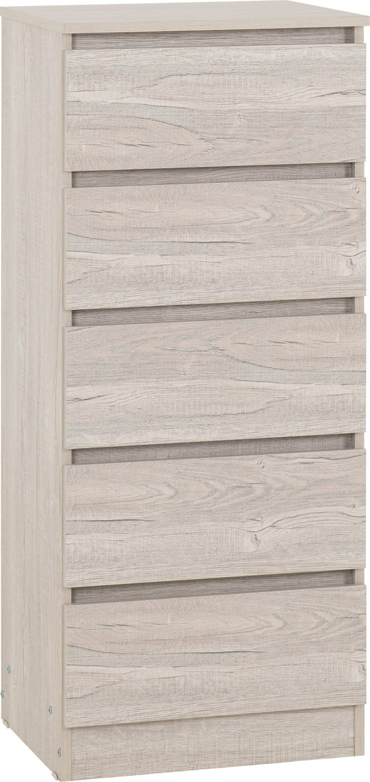 MLV 5 Drawer Chest - Urban Snow