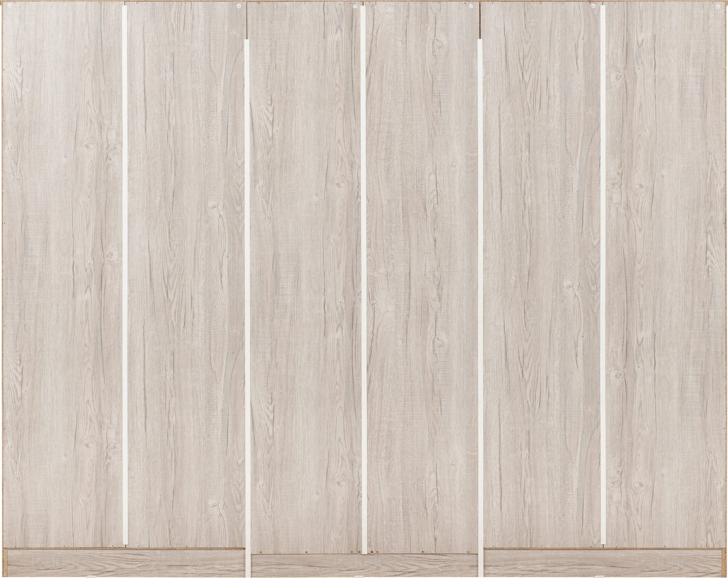 MLV 6 Door Wardrobe 2 Drawer - Urban Snow