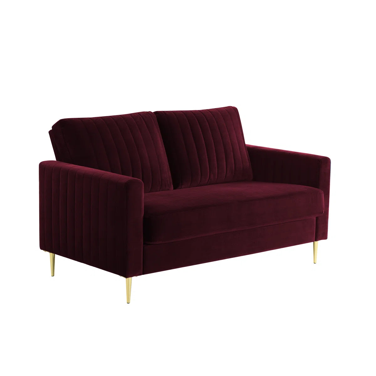 Manitee 2 Seat Wine Velvet Sofa