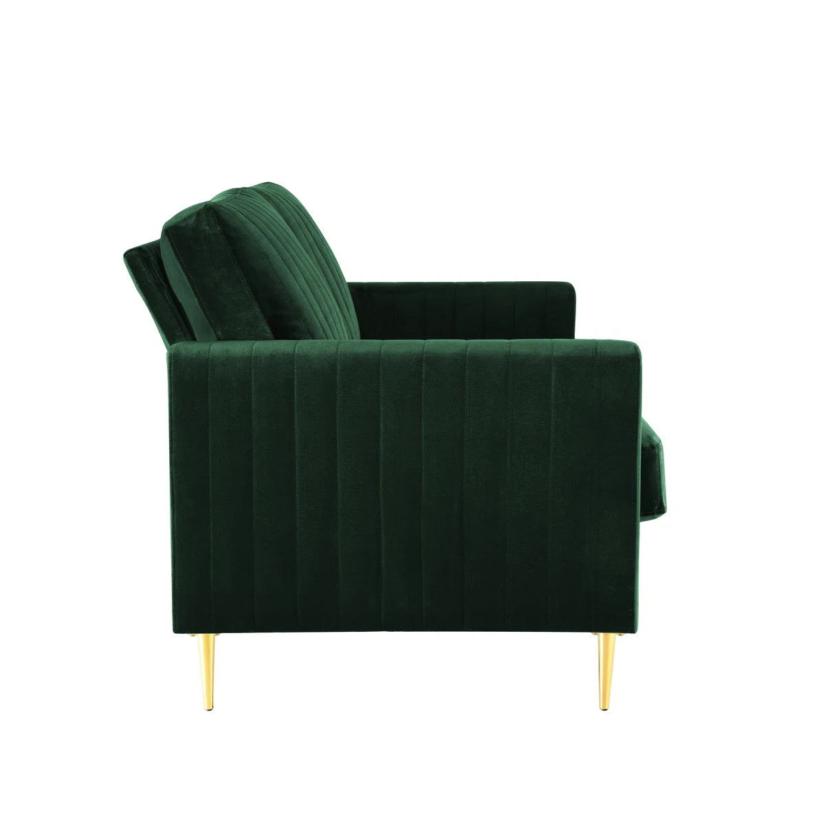 Manitee 2 Seat Bottle Green Velvet Sofa