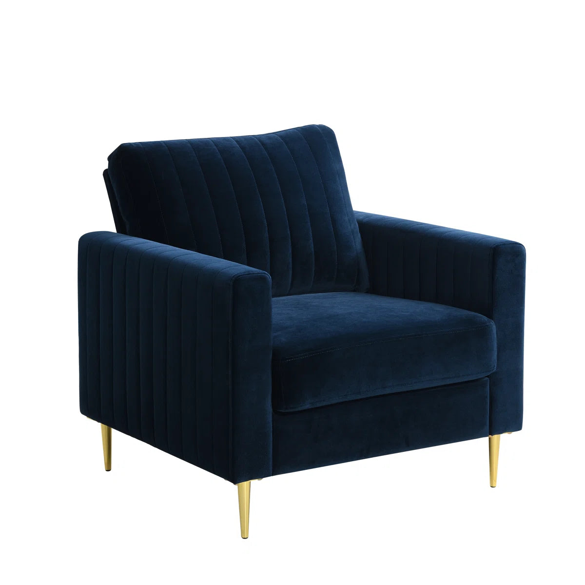 Cotswold Navy Velvet Armchair