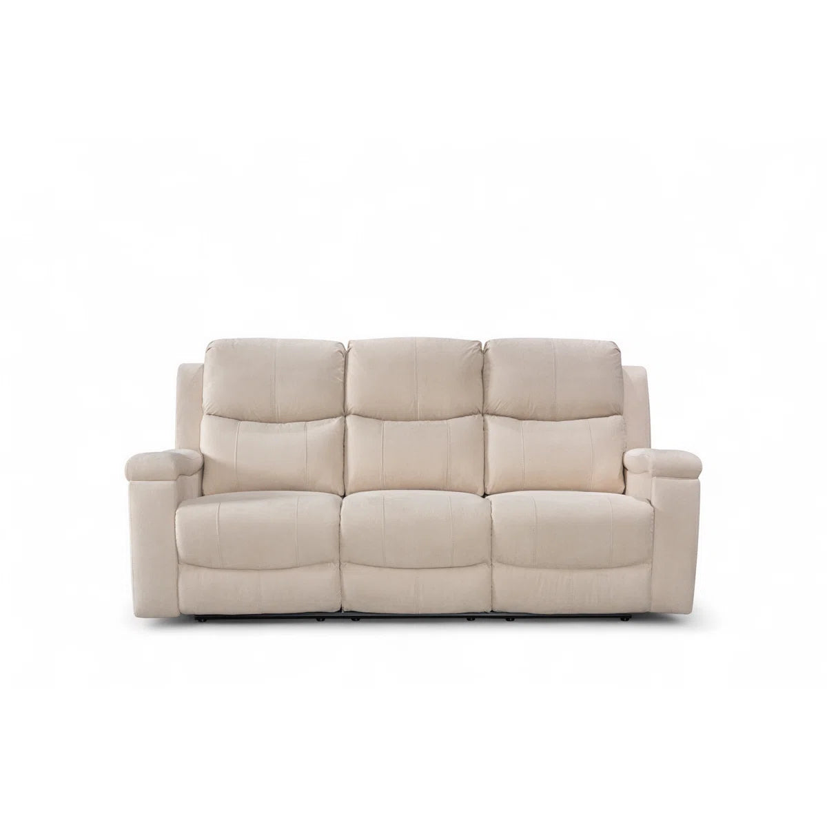 Esther 3 Seat Beige Chenille Manual Recliner