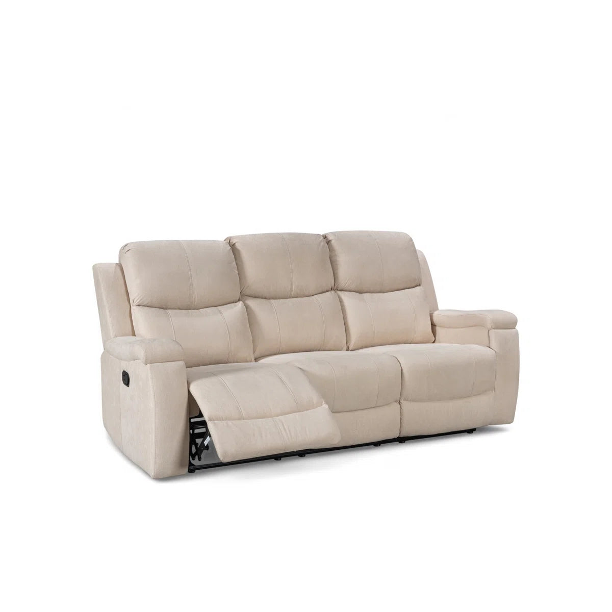 Esther 3 Seat Beige Chenille Manual Recliner