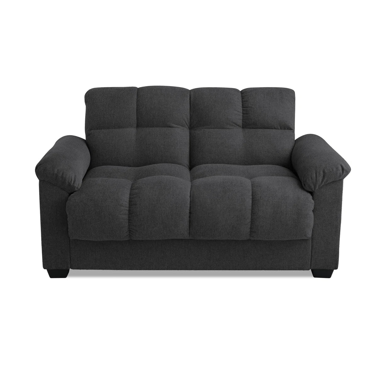 Maggie 2 Seat Dark Grey Chenille Storage Sofa Bed