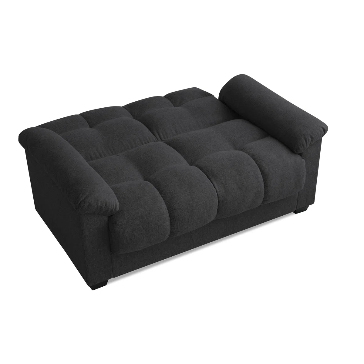 Maggie 2 Seat Dark Grey Chenille Storage Sofa Bed
