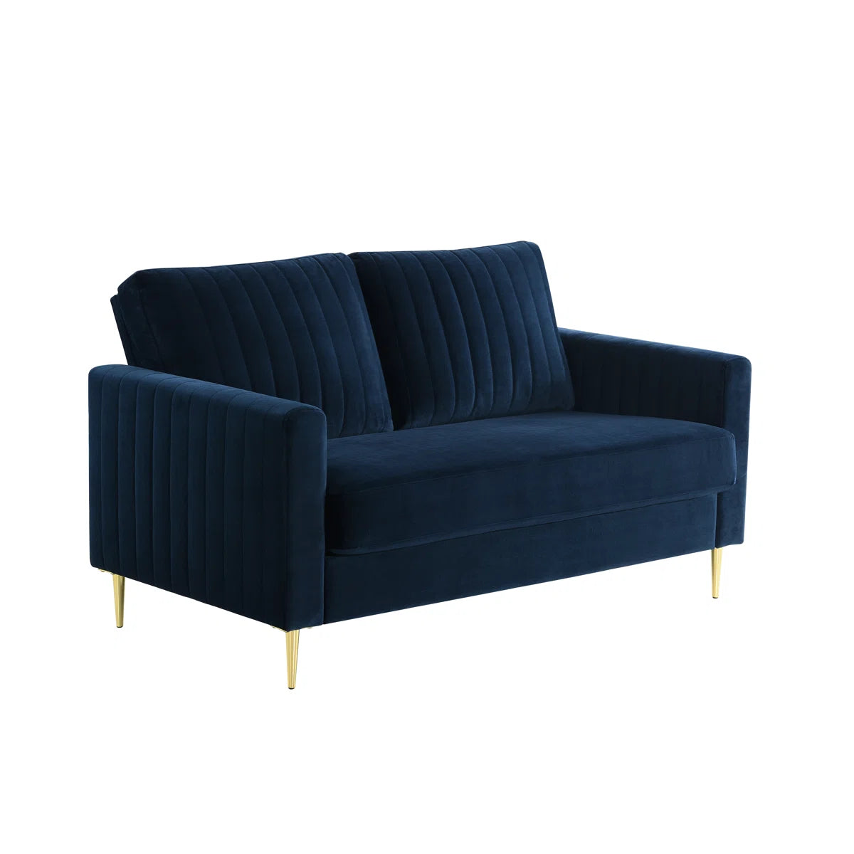 Marie 2 Seat Navy Velvet Sofa