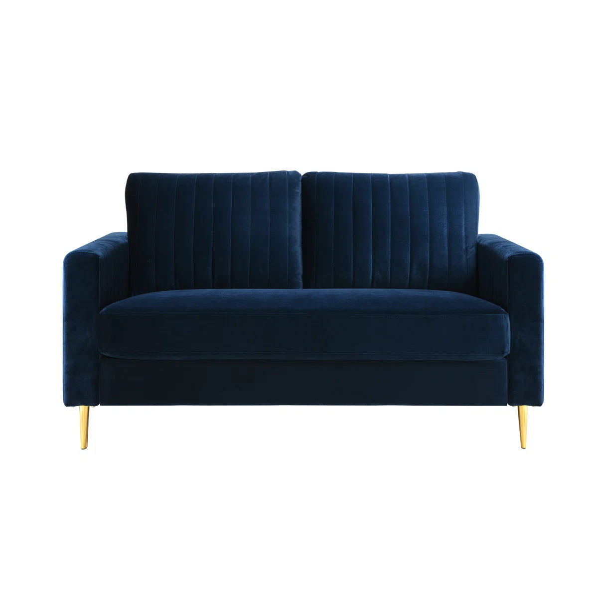 Marie 2 Seat Navy Velvet Sofa