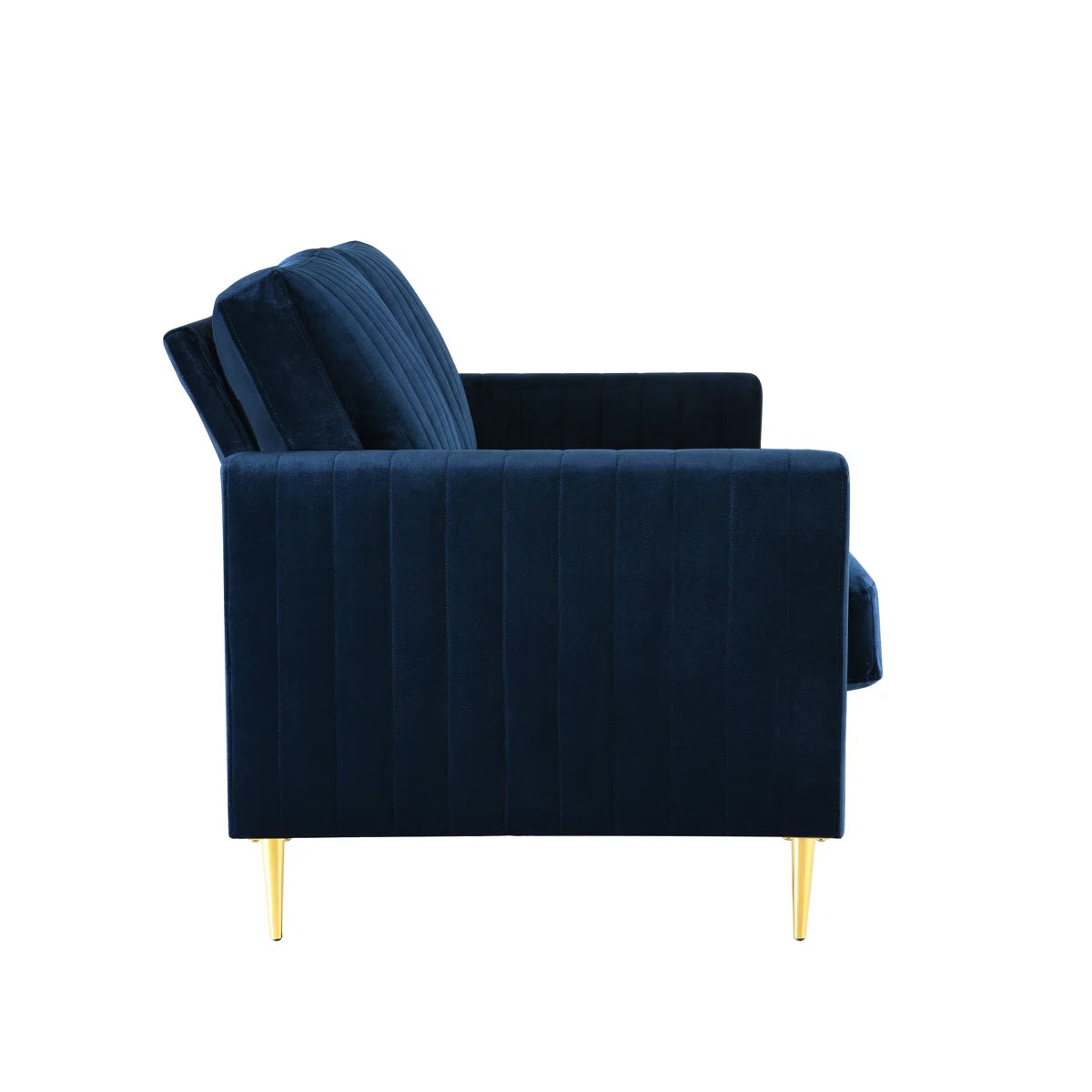Marie 3 Seat Navy Velvet Sofa