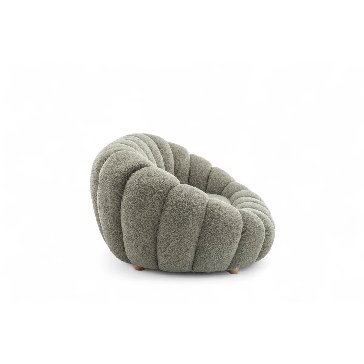Martel 2 Seat Olive Teddy Boucle Low Sofa