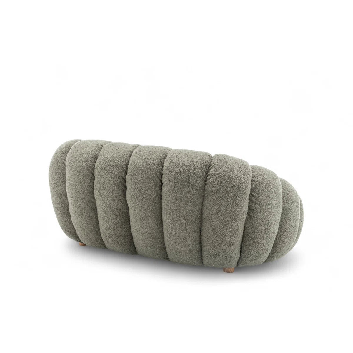 Martel 2 Seat Olive Teddy Boucle Low Sofa