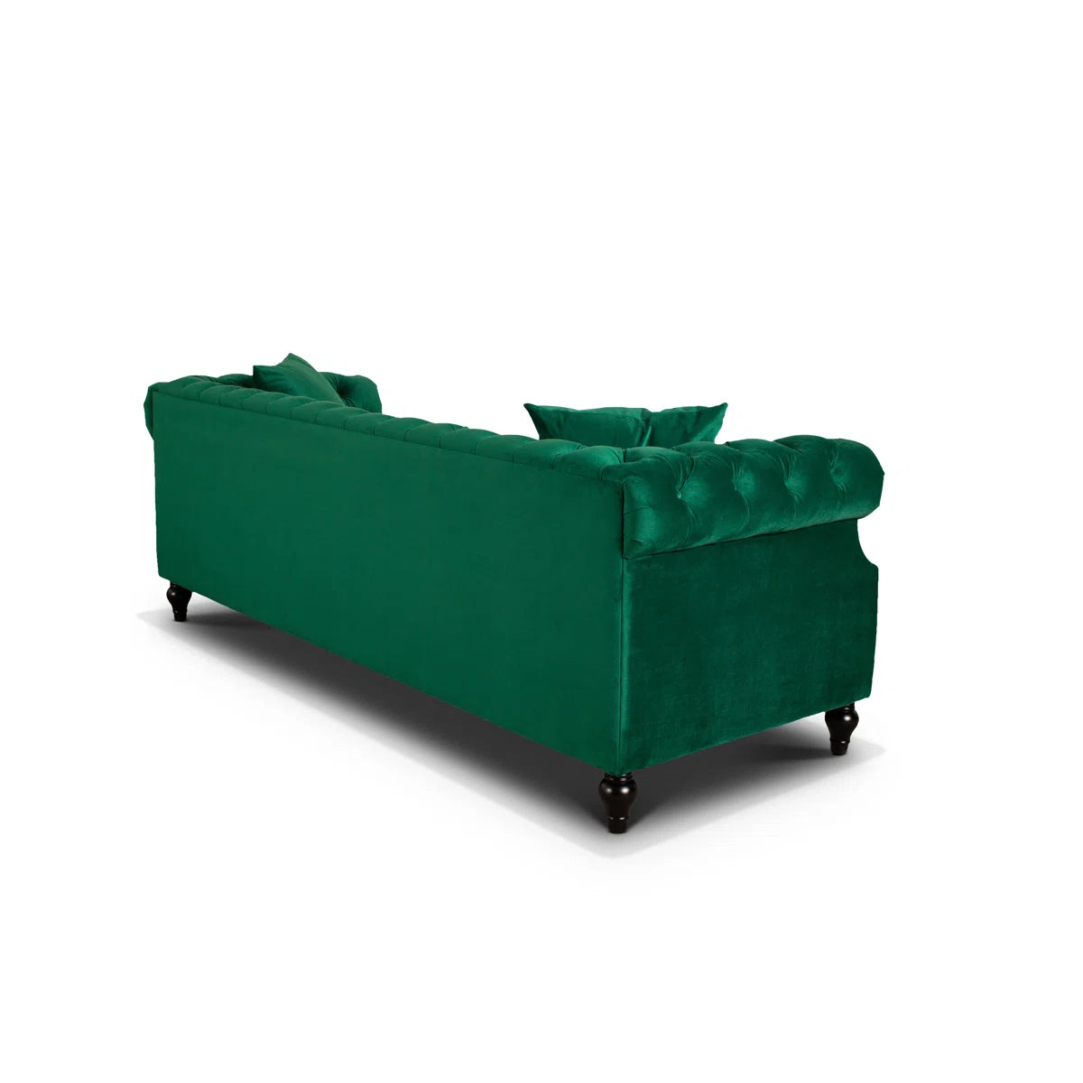 Magda 3 Seat Green Velvet Chesterfield Sofa