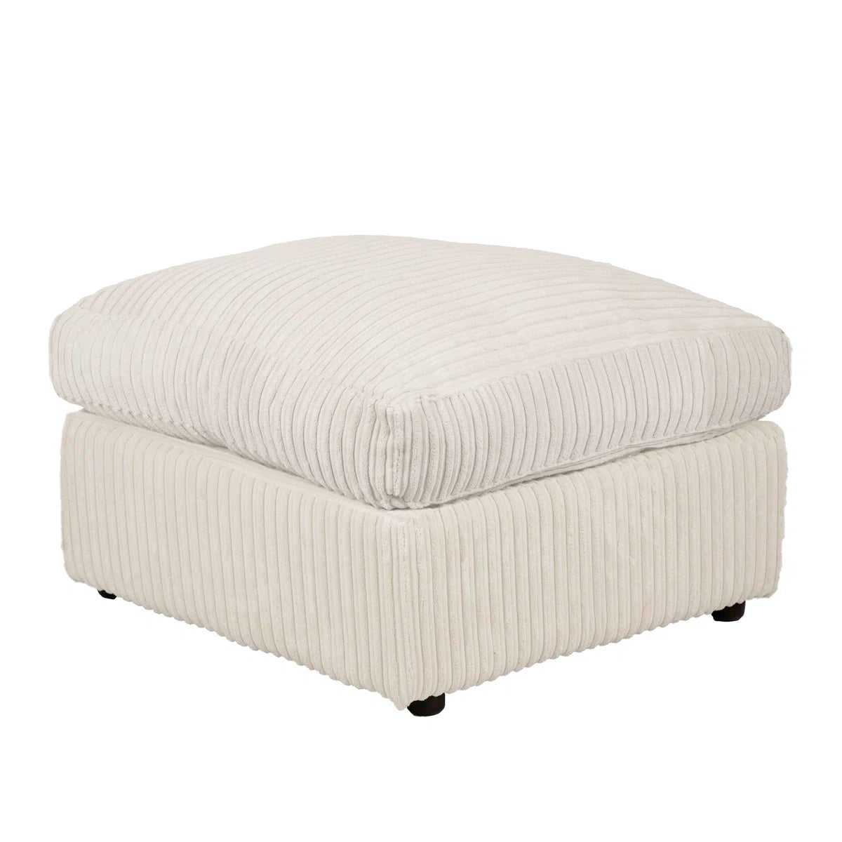 Maui Cream Jumbo Cord Footstool