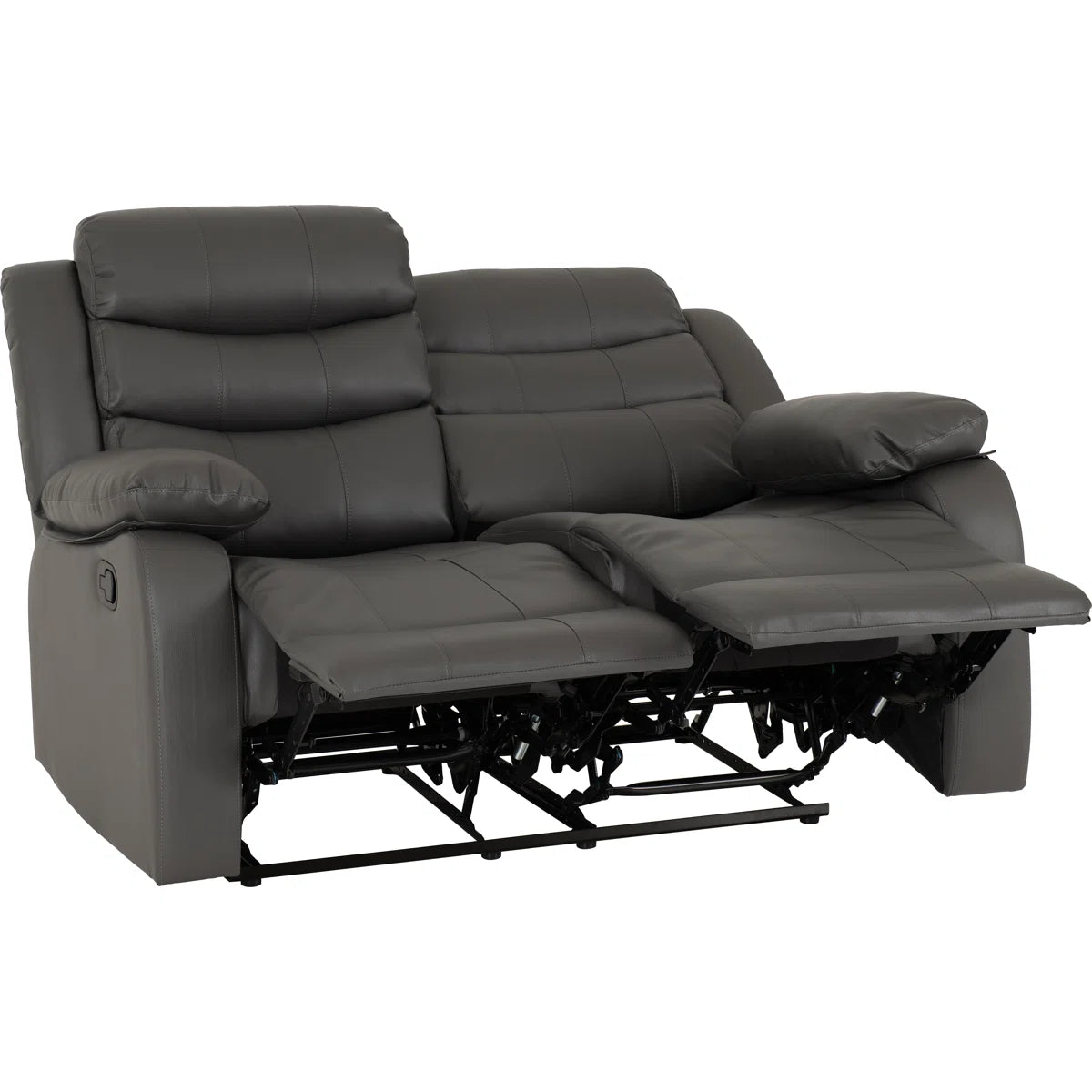 Mykita 2 Seat Grey Faux Leather Manual Recliner