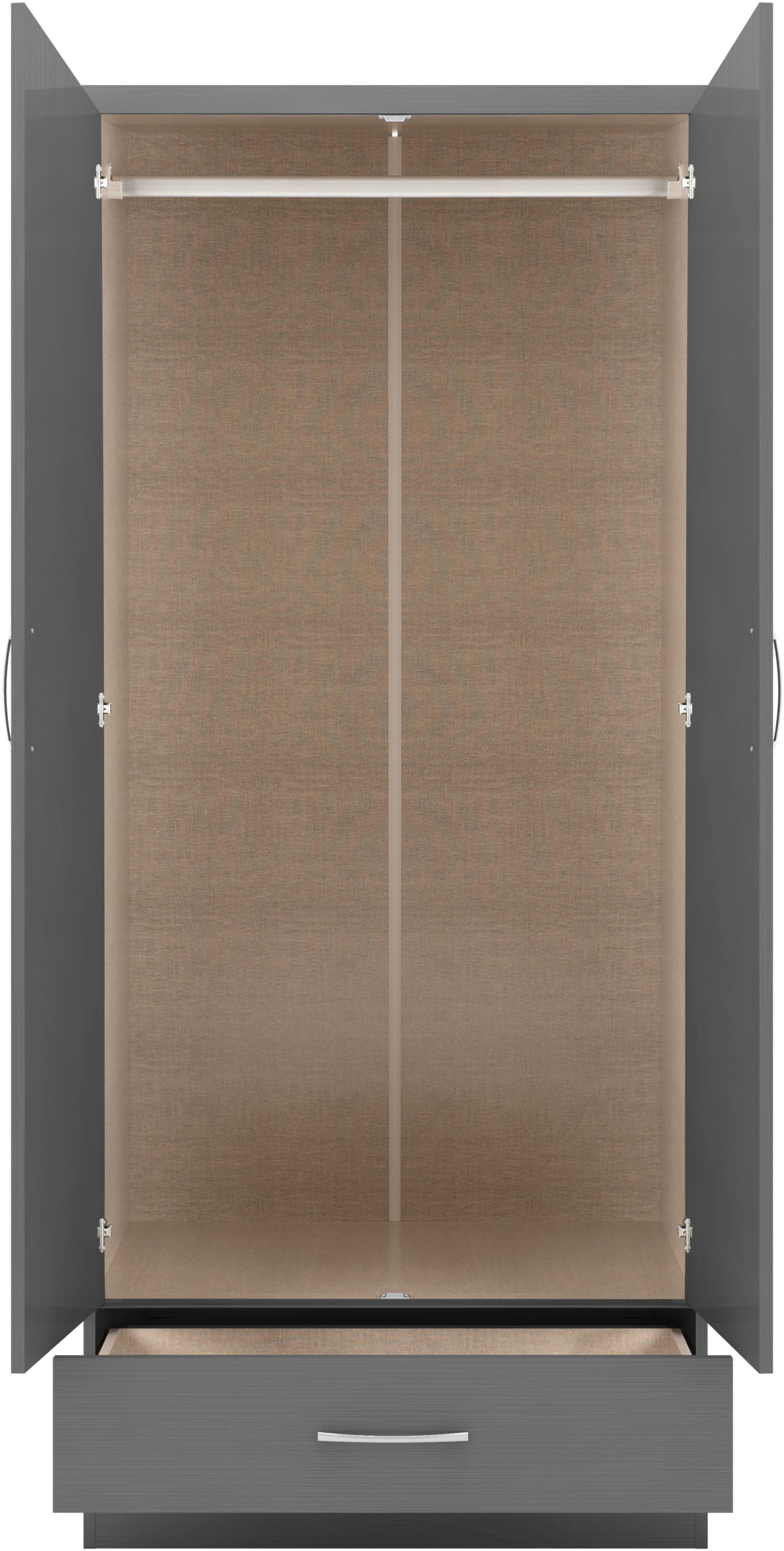 NVD 2 Door 1 Drawer Wardrobe