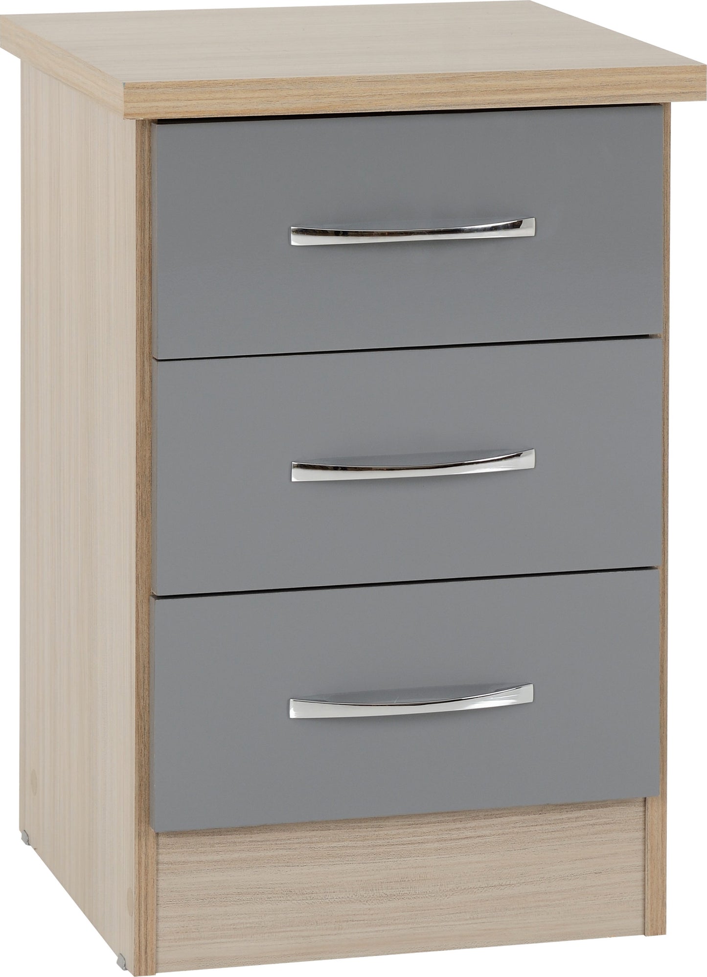NVD 3 Drawer Bedside