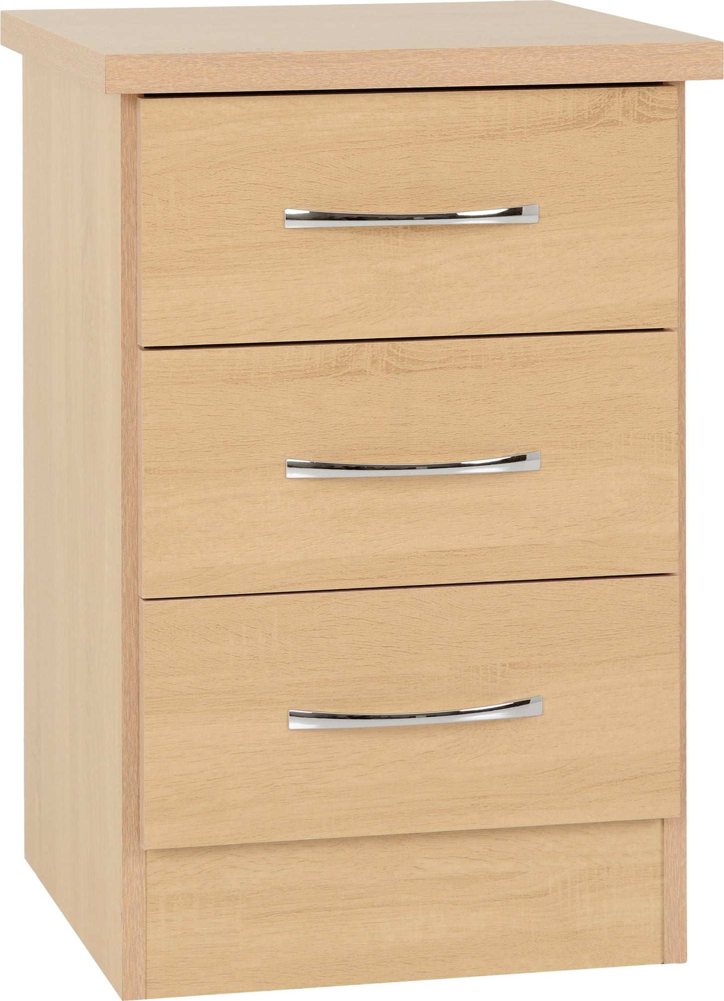 NVD 3 Drawer Bedside