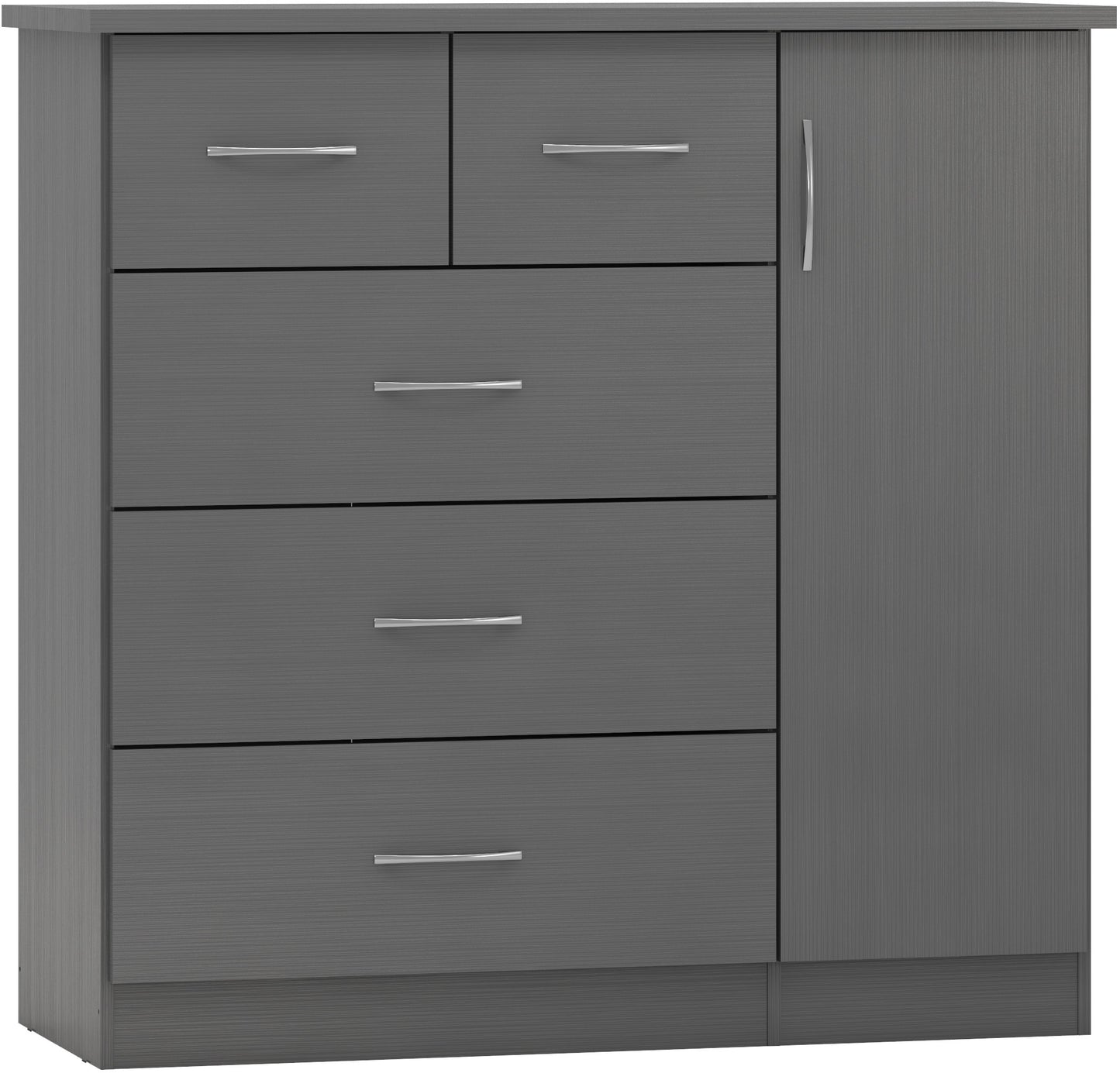NVD 5 Drawer Low Wardrobe