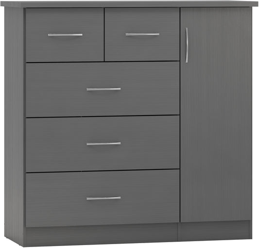 NVD 5 Drawer Low Wardrobe