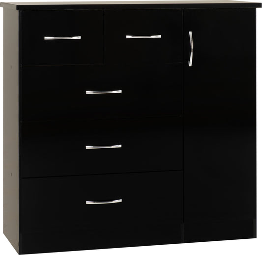 NVD 5 Drawer Low Wardrobe