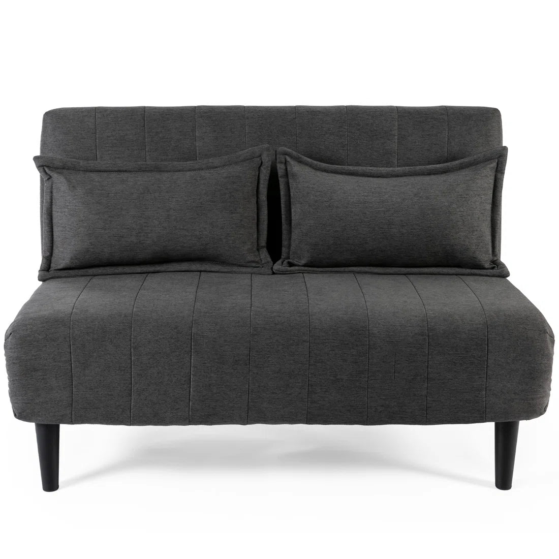 Harry 2 Seat Charcoal Linen Fold Out Sofa Bed