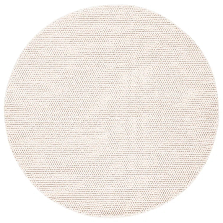 Nate Cream Cotton & Jute Round Rug