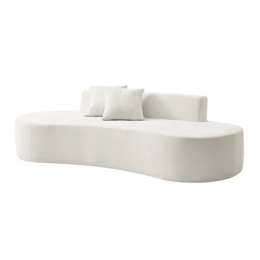 Nero 3 Seat Cream Foam Sofa