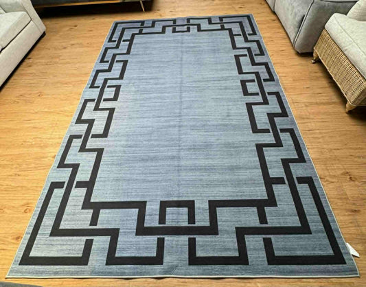 Nick Grey Geometric Rug