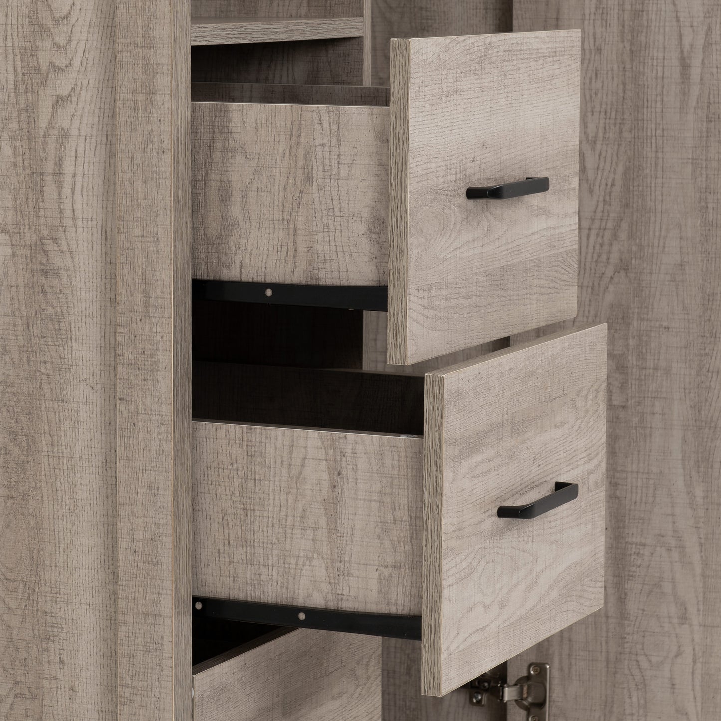 OLI 1 Door 3 Drawer Open Shelf Wardrobe