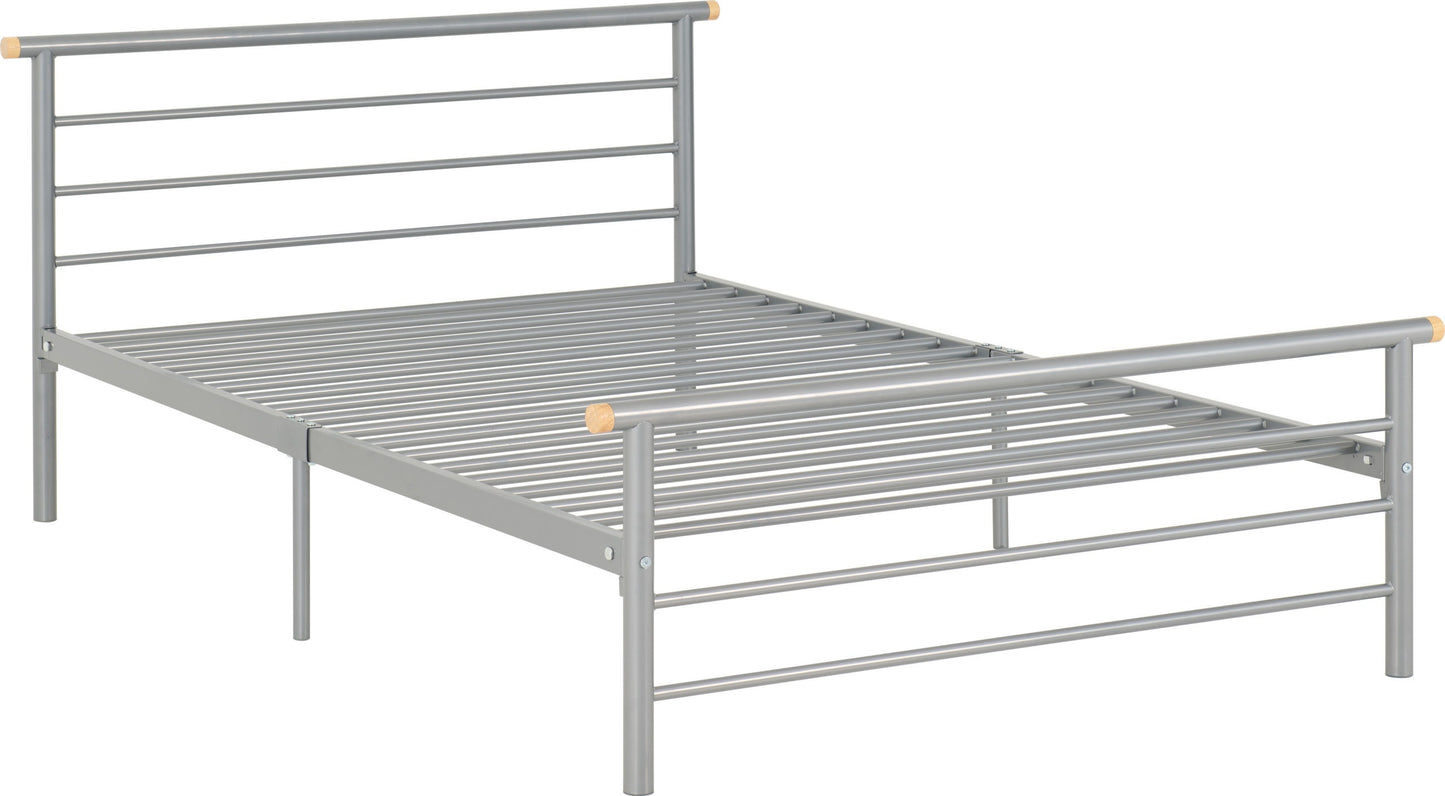 ORN 4ft6" Double Metal Bed
