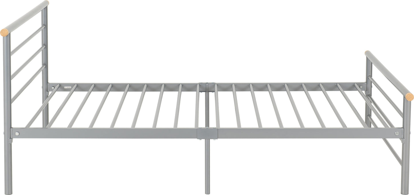 ORN 4ft6" Double Metal Bed