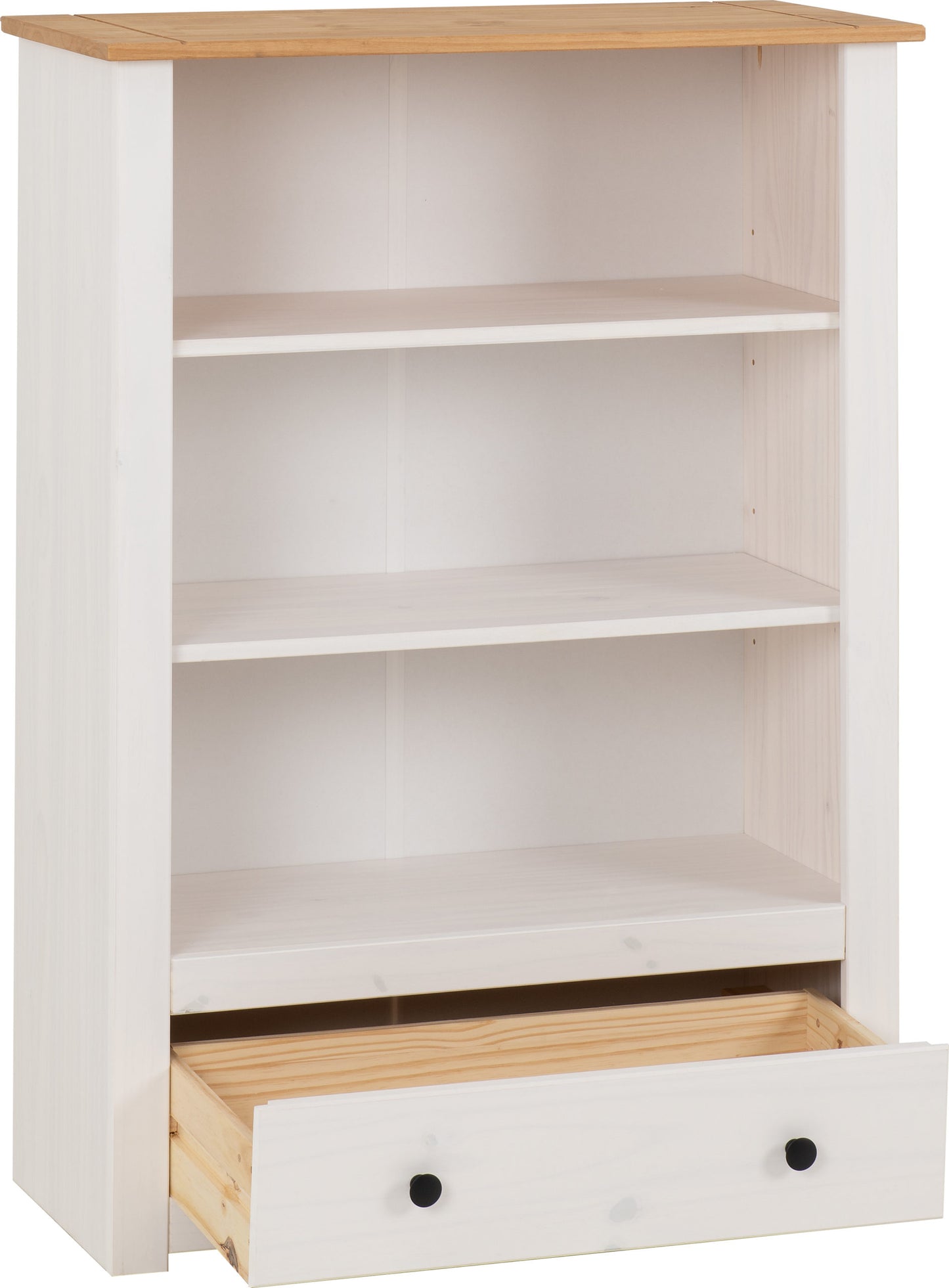 PAN 1 Drawer Pine Bookcase