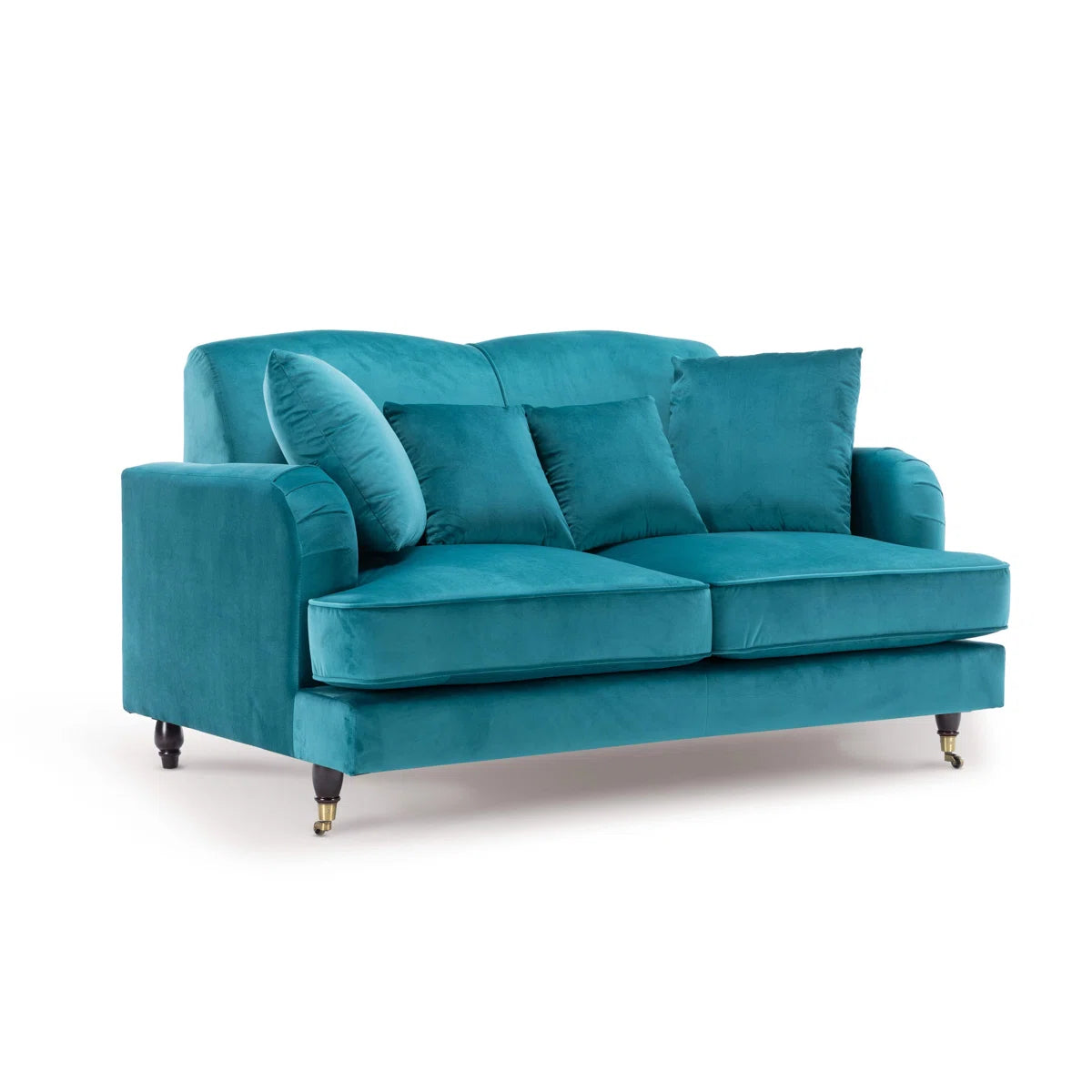 Penman 2 Seater Teal Velvet Sofa