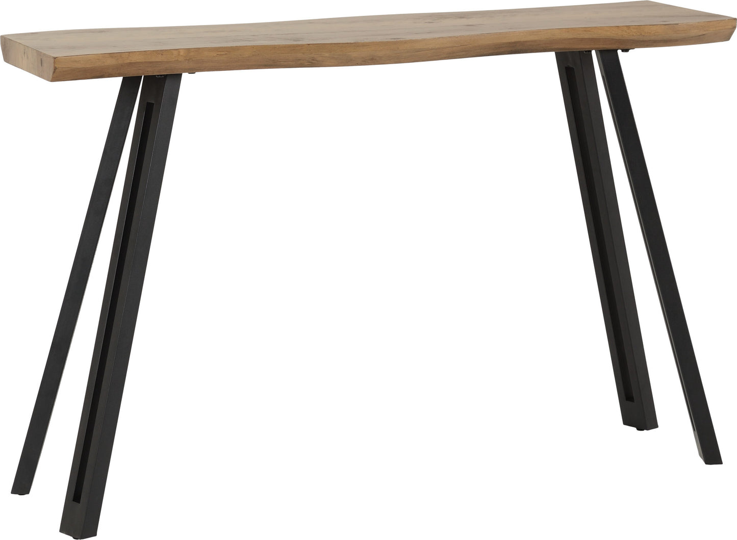 QUE Wave Edge Console Table - Oak Effect