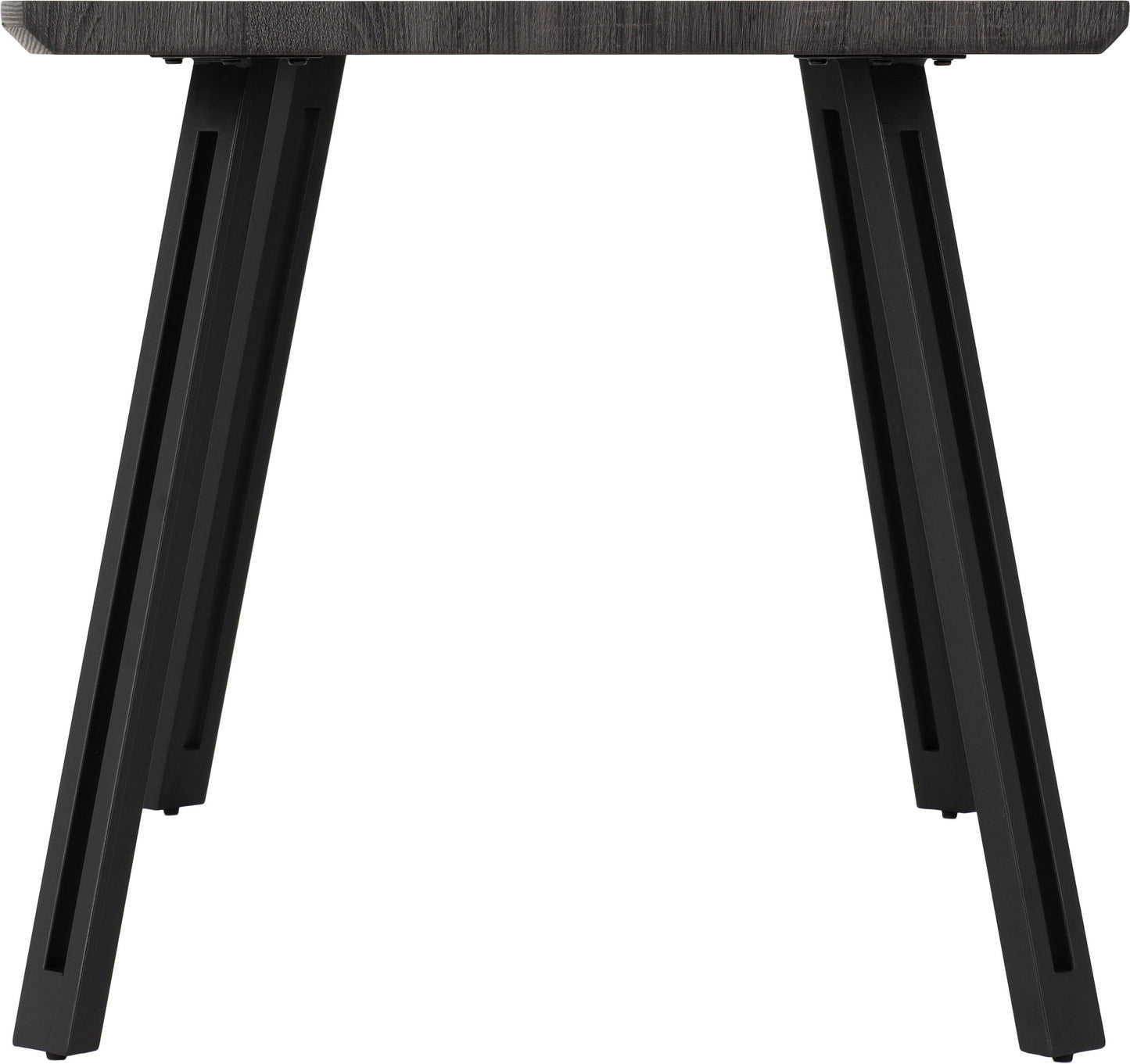 QUE Wave Edge Dining Table - Black Wood Grain
