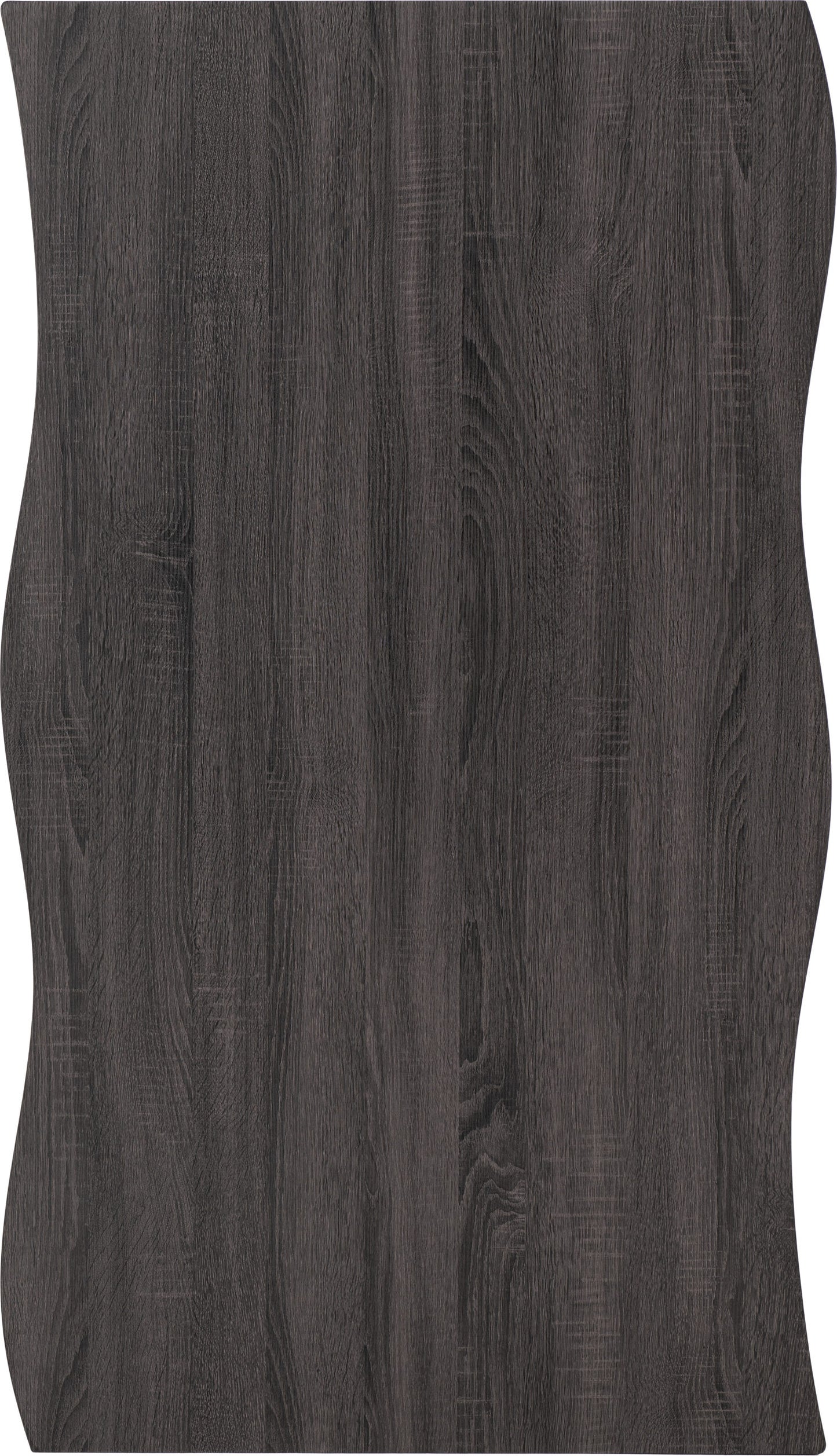 QUE Wave Edge Dining Table - Black Wood Grain