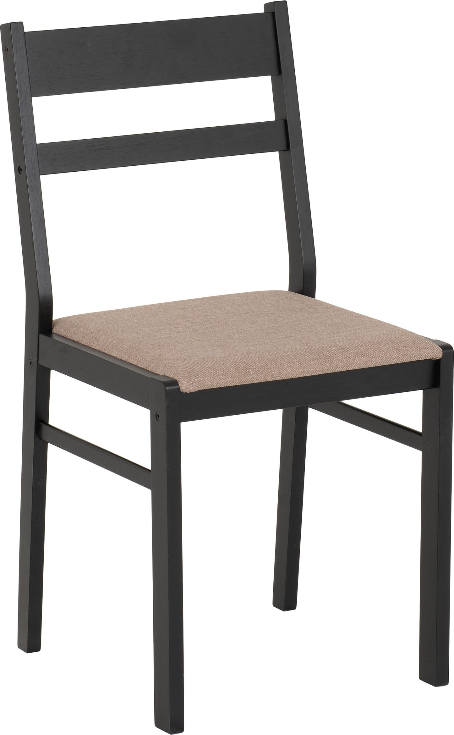 RAD Dining Set Black Oak Effect - Oat Fabric