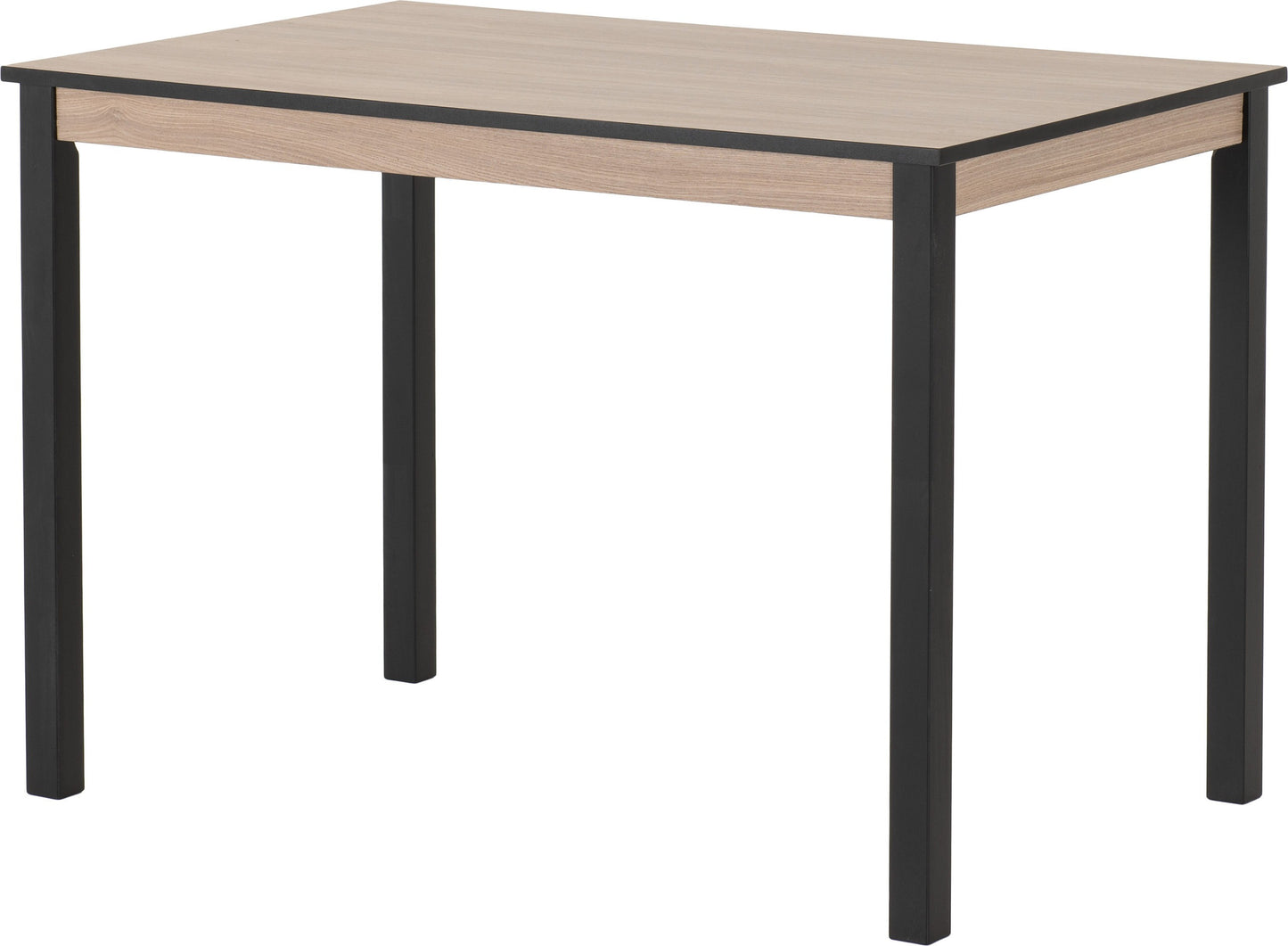 RAD Dining Set Black Oak Effect - Oat Fabric