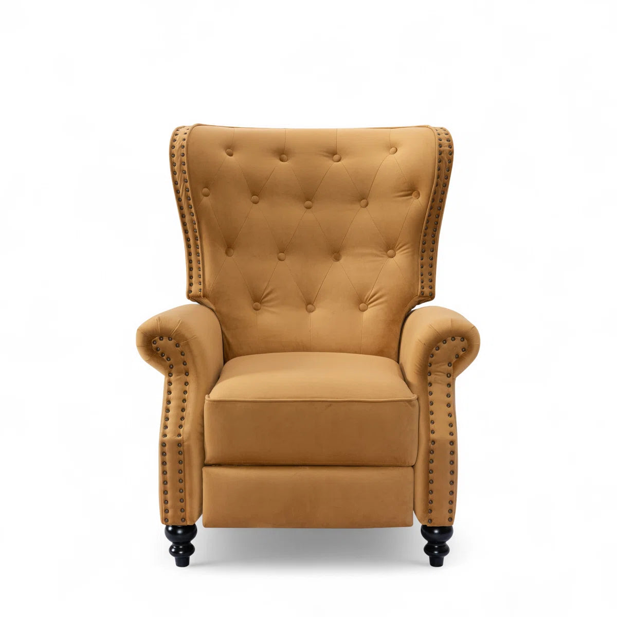 Cressida Gold Velvet Manual Recliner
