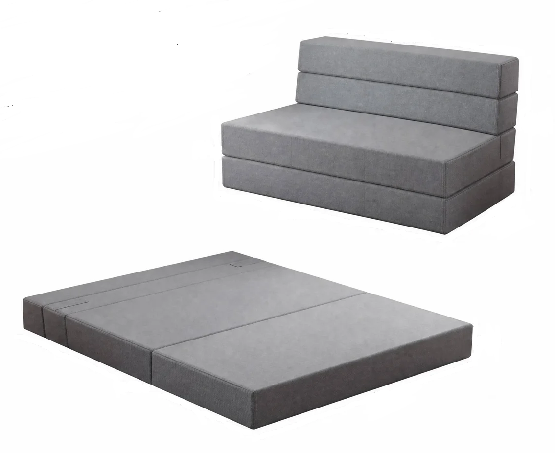 Riley Grey Linen Fold Out Sofa Bed