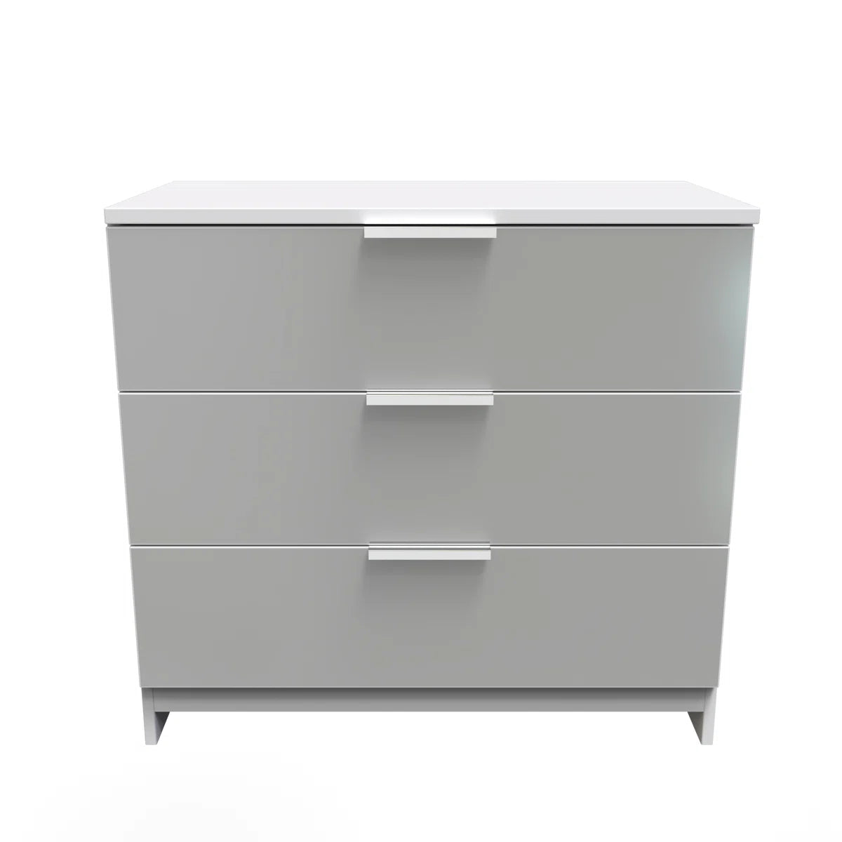 Ritzy Grey & White 3 Drawer Chest