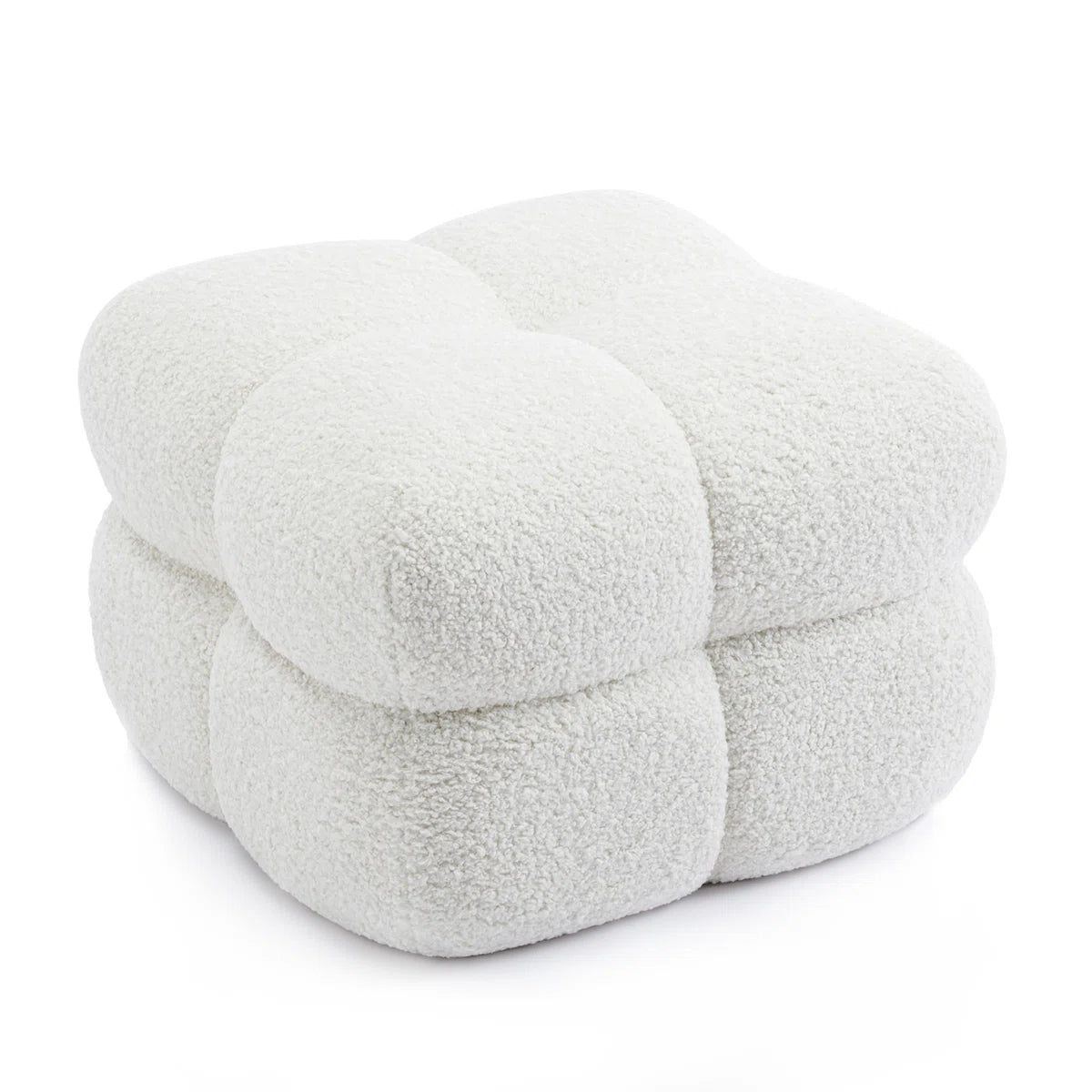 Robert White Sherpa Fleece Footstool