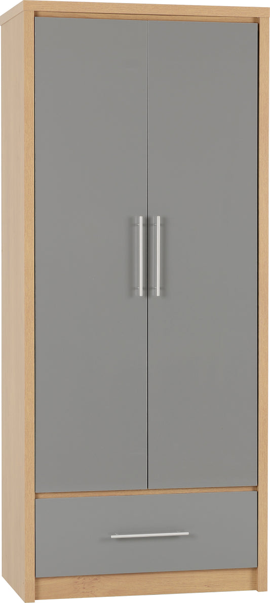 SEV 2 Door 1 Drawer Wardrobe