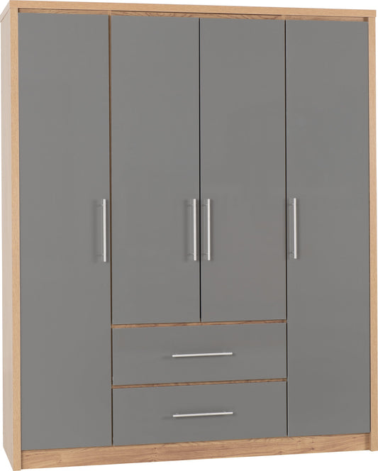 SEV 4 Door 2 Drawer Wardrobe