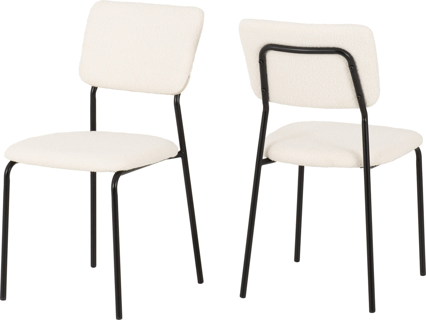 SHE Pair of Upholstered Dining Chairs