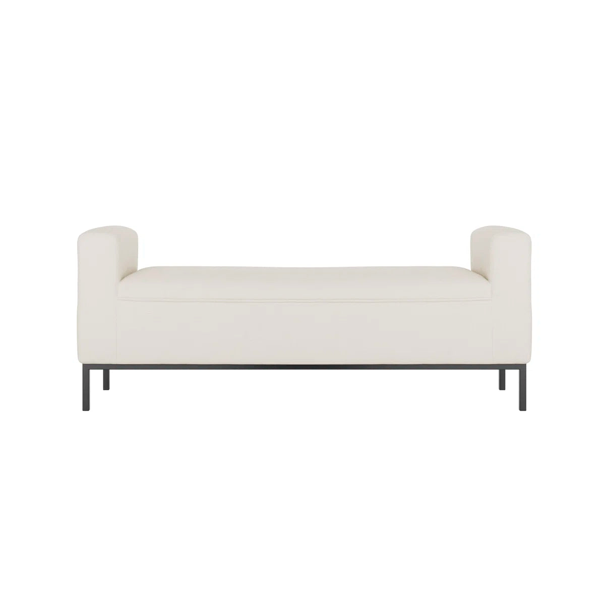Serene Ivory Linen Bench Seat